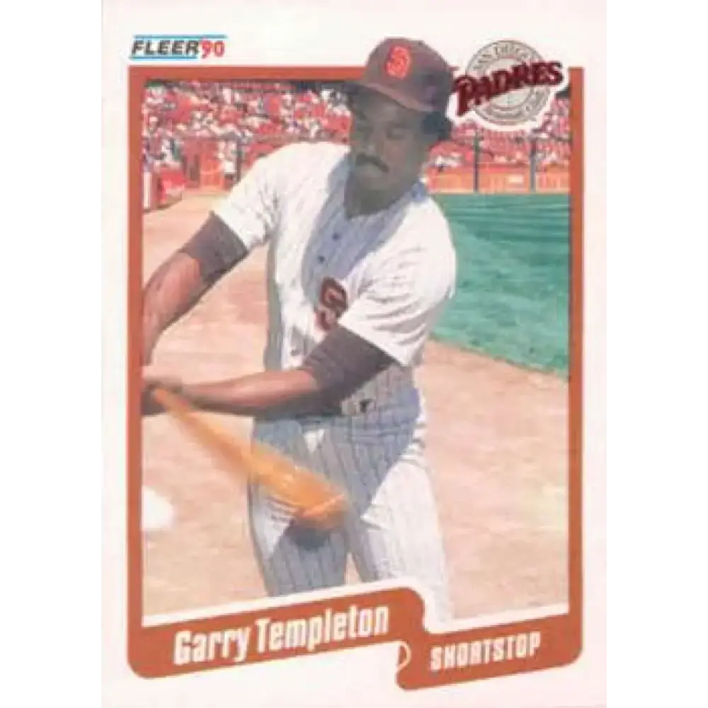 1990 Fleer #170 Garry Templeton NM-MT San Diego Padres Baseball Card - Baseball Card Single