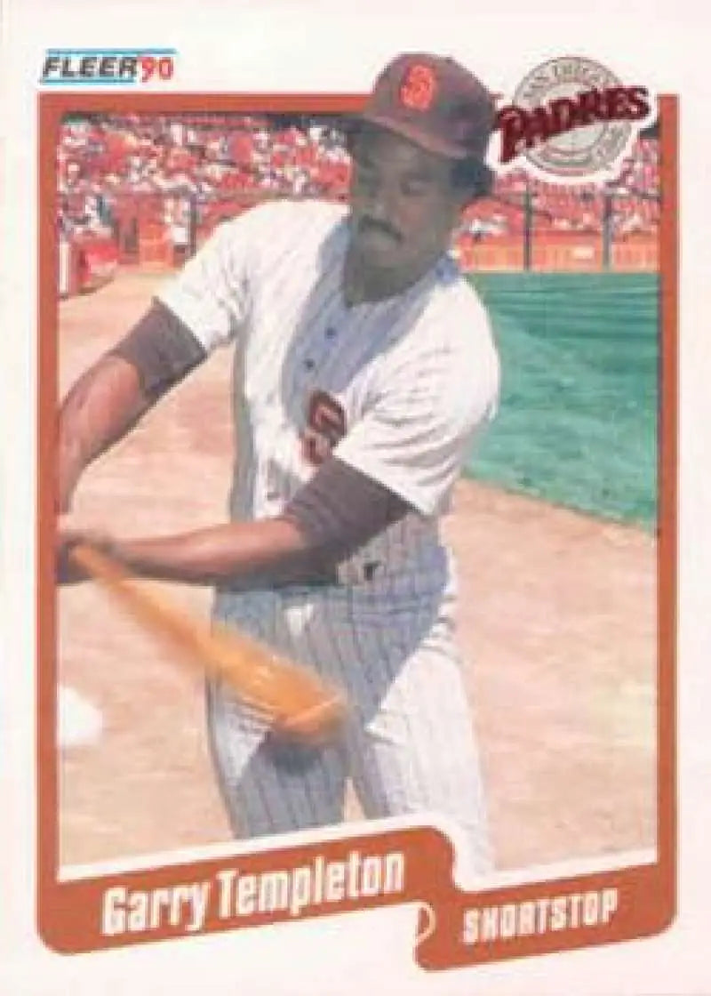 1990 Fleer #170 Garry Templeton NM-MT San Diego Padres Baseball Card - Baseball Card Single