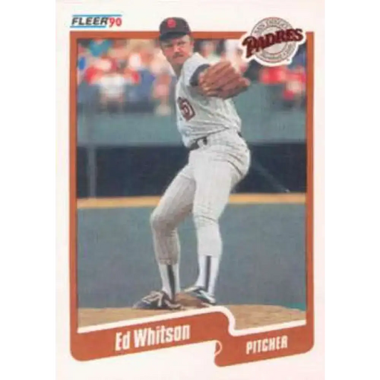 1990 Fleer #171 Ed Whitson NM-MT San Diego Padres Baseball Card - Baseball Card Single