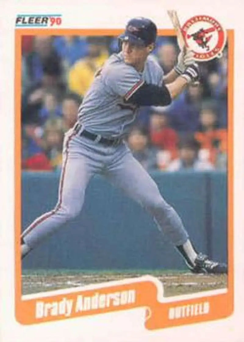 1990 Fleer #172 Brady Anderson NM-MT Baltimore Orioles Baseball Card - Baseball Card Single