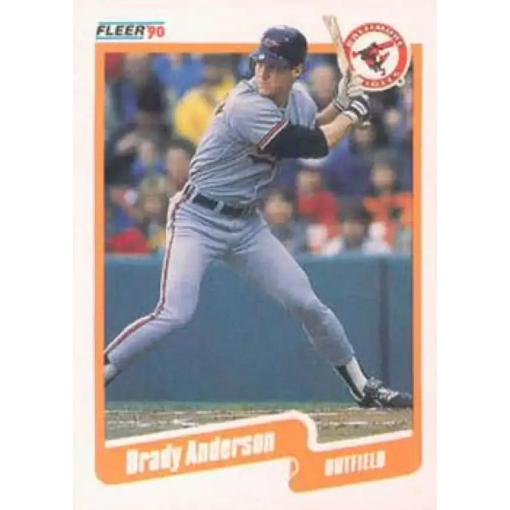 1990 Fleer #172 Brady Anderson NM-MT Baltimore Orioles Baseball Card - Baseball Card Single