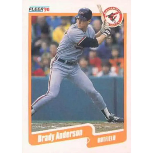 1990 Fleer #172 Brady Anderson NM-MT Baltimore Orioles Baseball Card - Baseball Card Single
