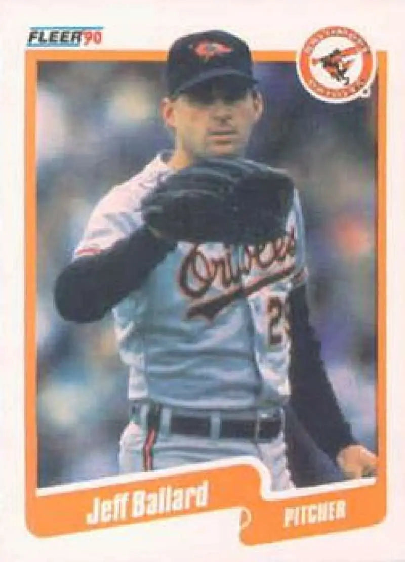 1990 Fleer #173 Jeff Ballard NM-MT Baltimore Orioles Baseball Card - Baseball Card Single