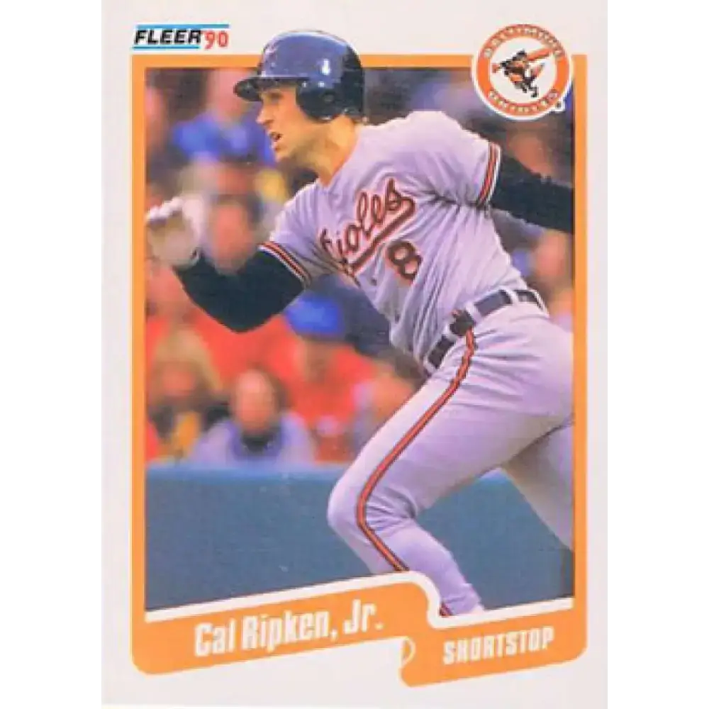 1990 Fleer #187 Cal Ripken Jr. NM-MT Baltimore Orioles Baseball Card - Baseball Card Single