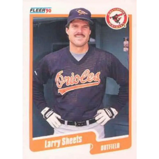 1990 Fleer #189 Larry Sheets NM-MT Baltimore Orioles Baseball Card - Baseball Card Single