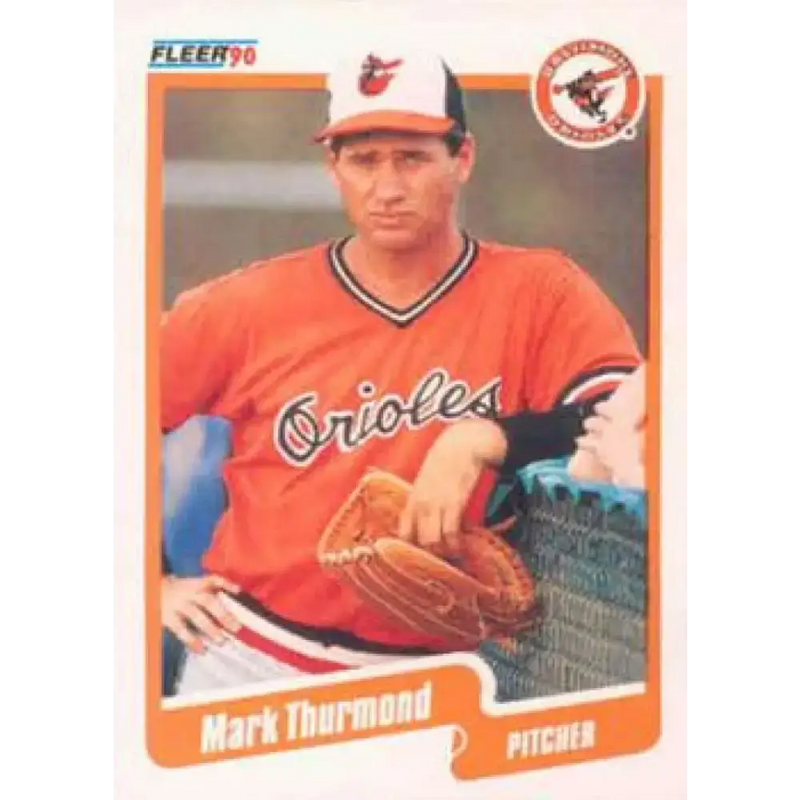 1990 Fleer #191 Mark Thurmond NM-MT Baltimore Orioles Baseball Card - Baseball Card Single