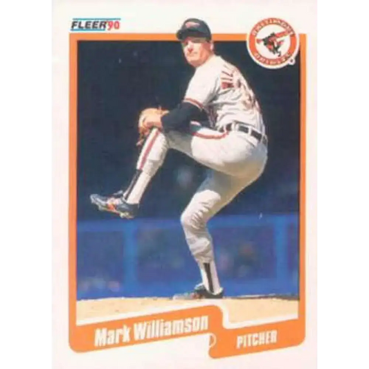 1990 Fleer #194 Mark Williamson NM-MT Baltimore Orioles Baseball Card - Baseball Card Single