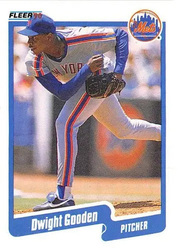 1990 Fleer #204 Dwight Gooden NM-MT Mets ID:3613 - Baseball Card Single