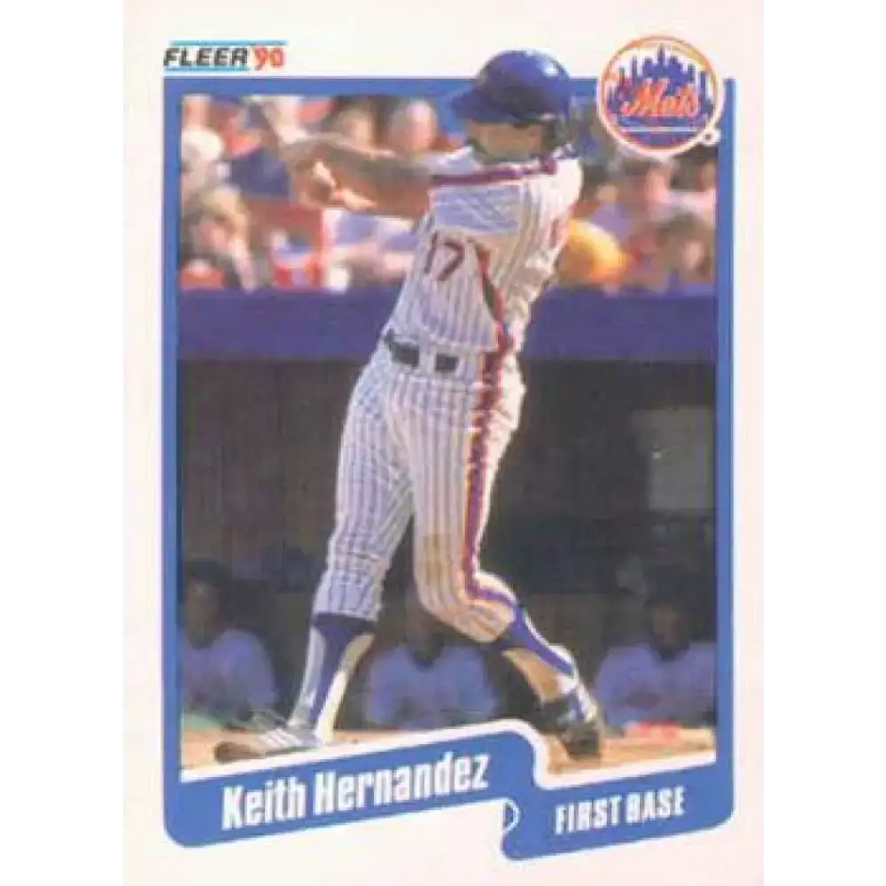 1990 Fleer #205 Keith Hernandez NM-MT New York Mets Baseball Card - Baseball Card Single