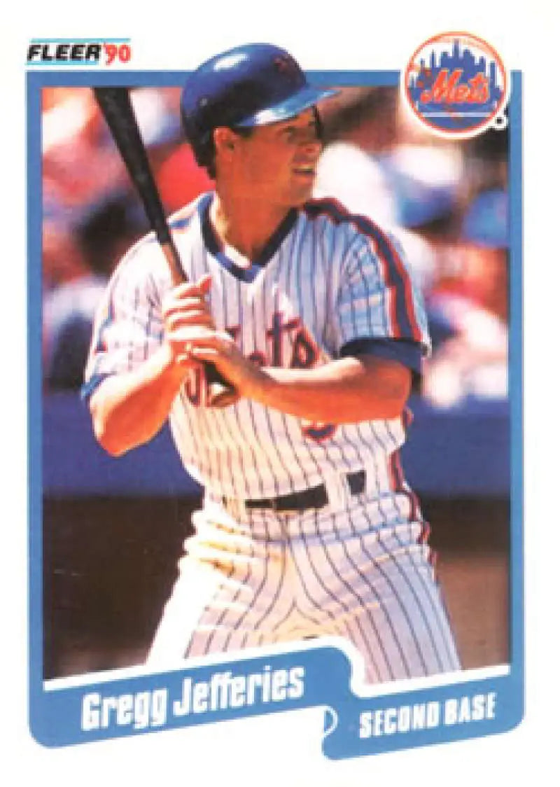 1990 Fleer #207 Gregg Jefferies NM-MT New York Mets Baseball Card - Baseball Card Single