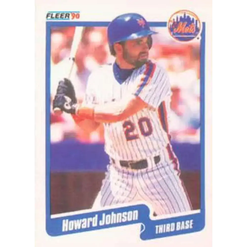 1990 Fleer #208 Howard Johnson NM-MT New York Mets Baseball Card - Baseball Card Single