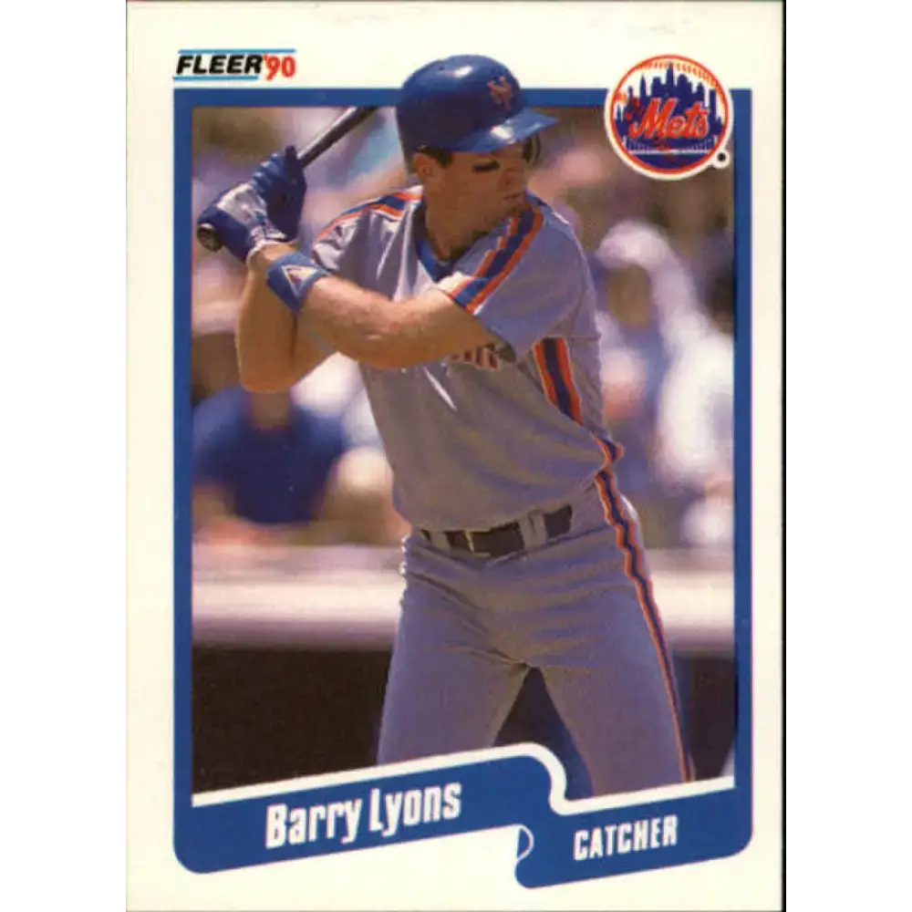 1990 Fleer #209 Barry Lyons UER NM-MT New York Mets Baseball Card - Baseball Card Single