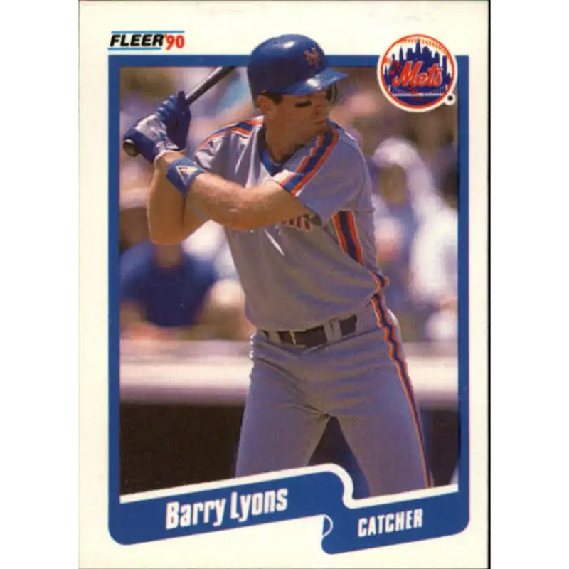 1990 Fleer #209 Barry Lyons UER NM-MT New York Mets Baseball Card - Baseball Card Single