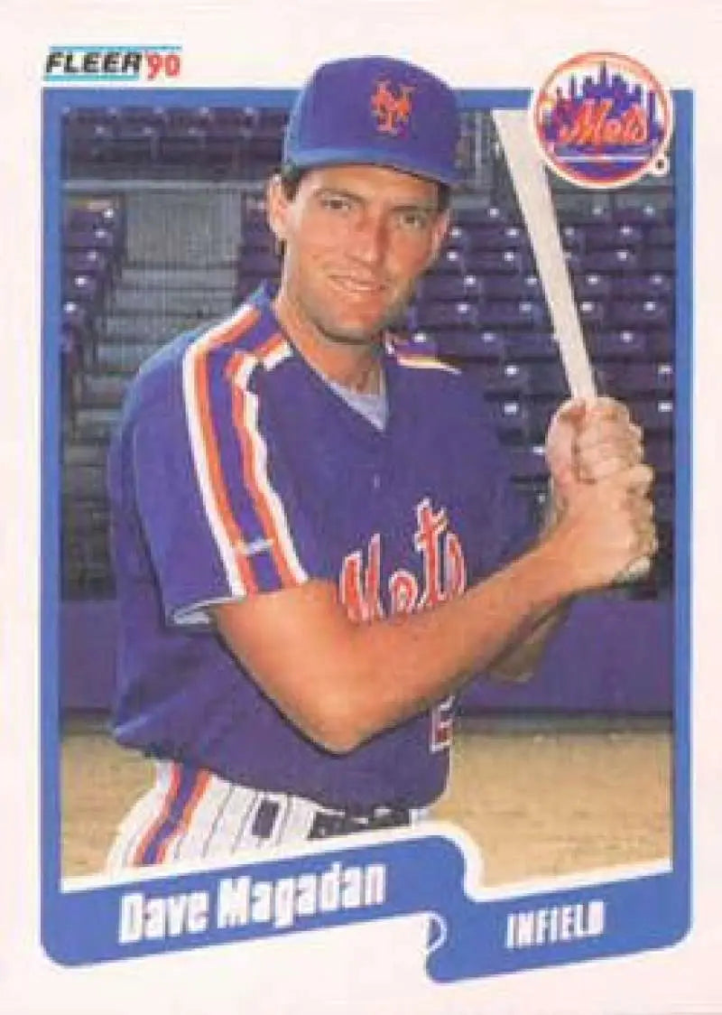 1990 Fleer #210 Dave Magadan NM-MT New York Mets Baseball Card - Baseball Card Single