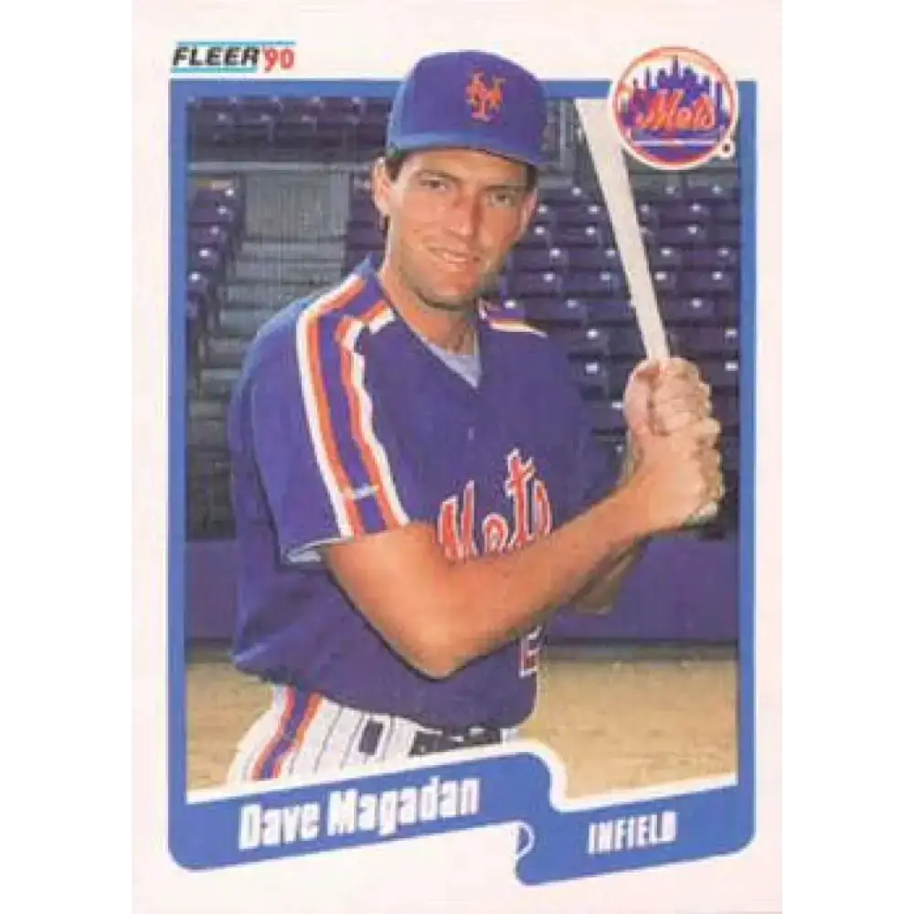1990 Fleer #210 Dave Magadan NM-MT New York Mets Baseball Card - Baseball Card Single