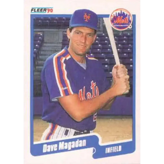 1990 Fleer #210 Dave Magadan NM-MT New York Mets Baseball Card - Baseball Card Single