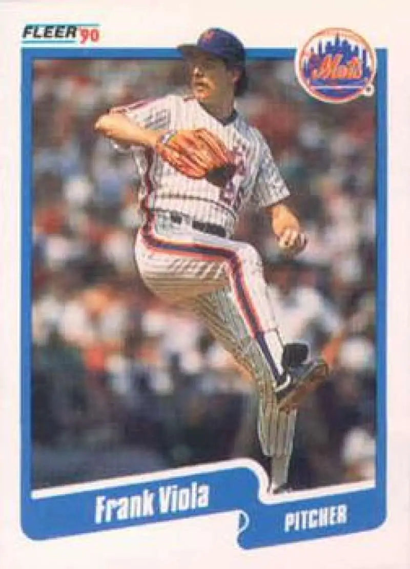 1990 Fleer #219 Frank Viola NM-MT New York Mets Baseball Card - Baseball Card Single