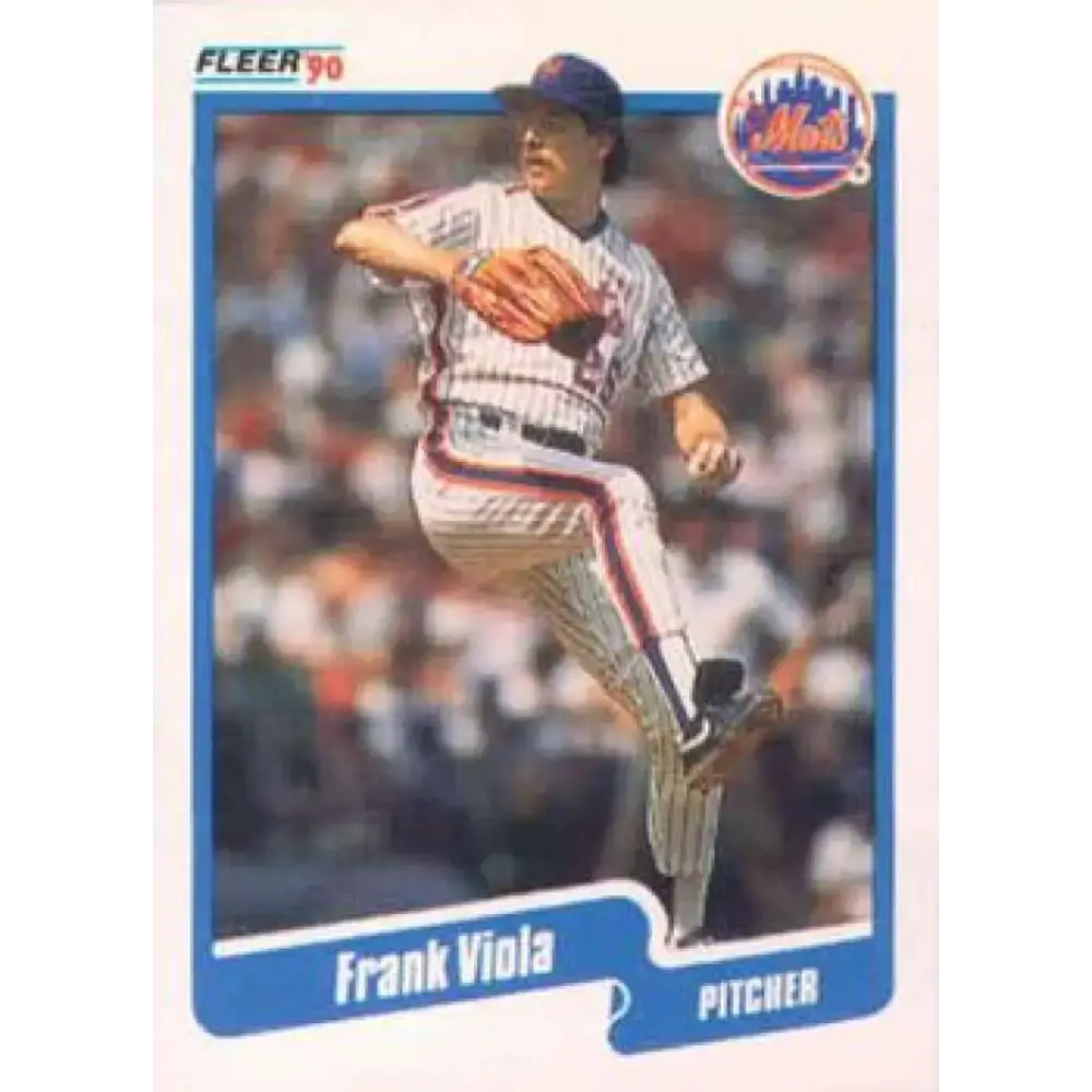1990 Fleer #219 Frank Viola NM-MT New York Mets Baseball Card - Baseball Card Single