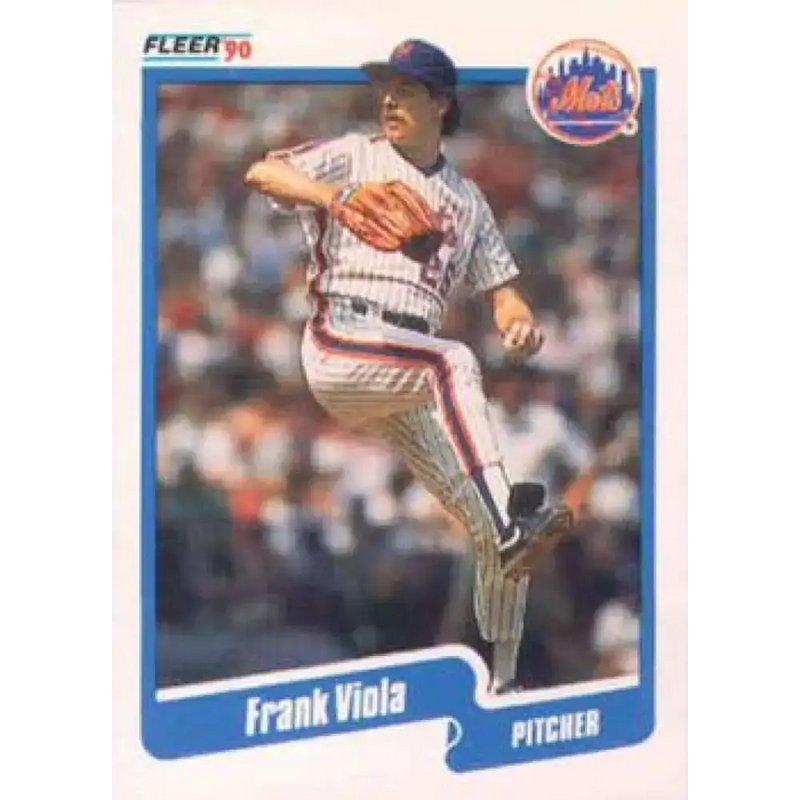 1990 Fleer #219 Frank Viola NM-MT New York Mets Baseball Card - Baseball Card Single
