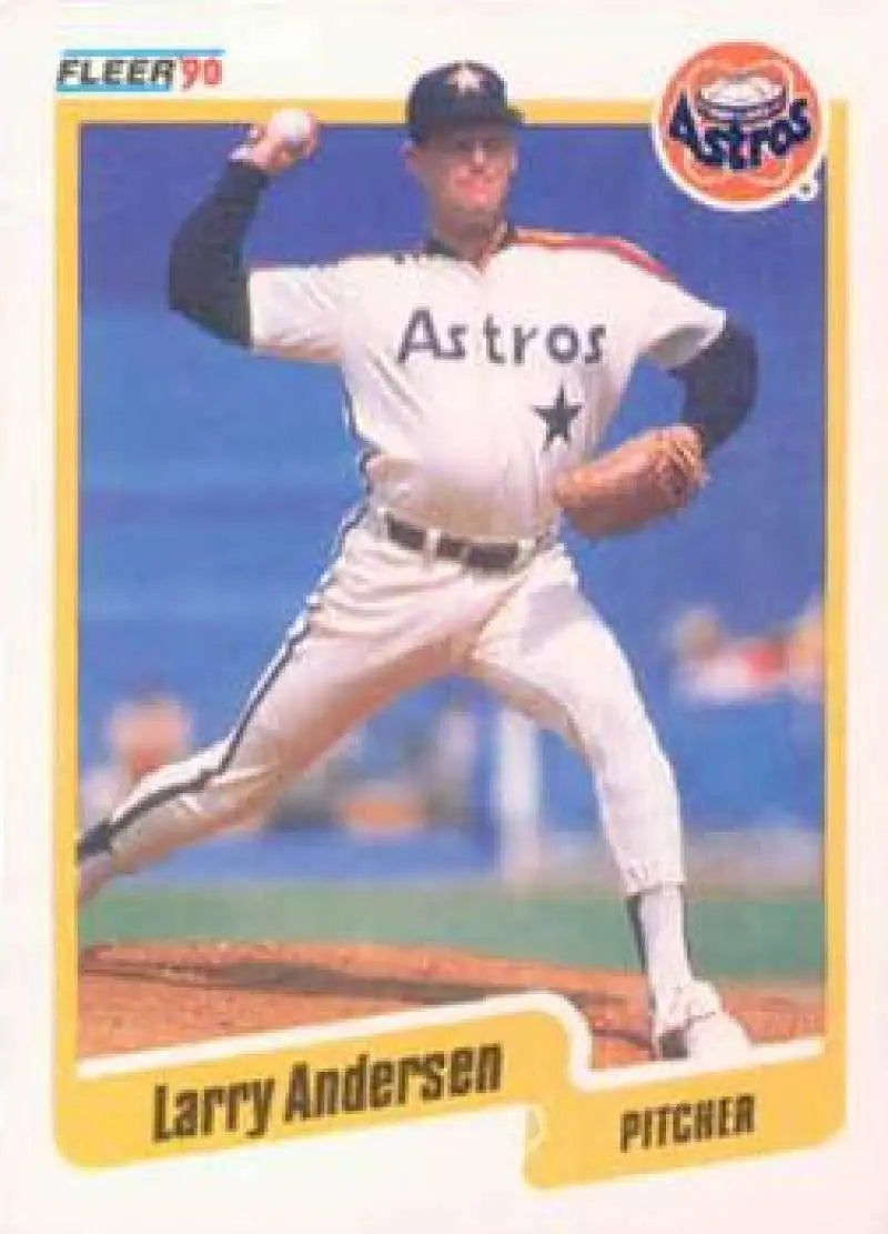 1990 Fleer #221 Larry Andersen NM-MT Houston Astros Baseball Card - Baseball Card Single