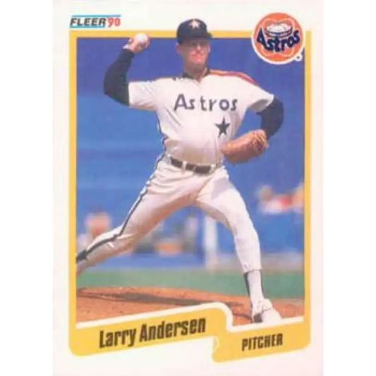 1990 Fleer #221 Larry Andersen NM-MT Houston Astros Baseball Card - Baseball Card Single