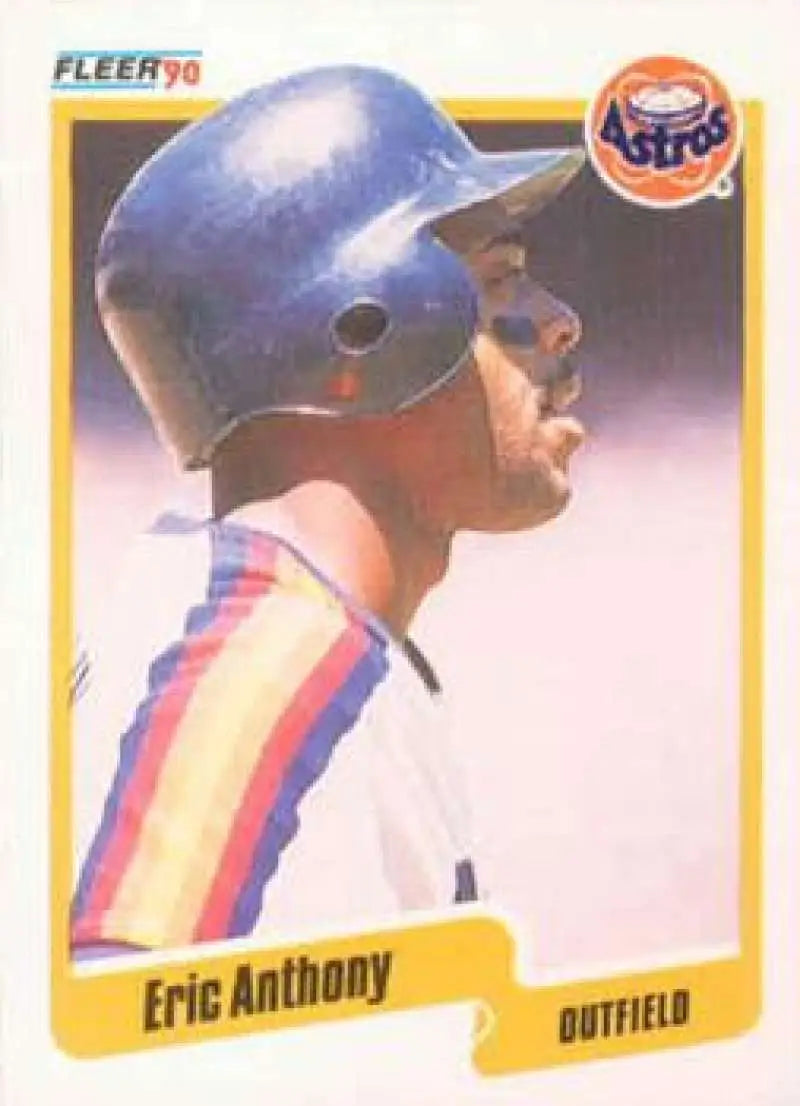 1990 Fleer #222 Eric Anthony NM-MT RC Rookie Houston Astros Baseball Card - Baseball Card Single