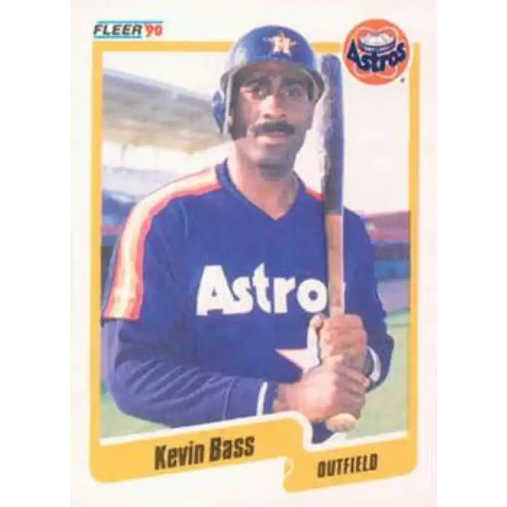 1990 Fleer #223 Kevin Bass NM-MT Houston Astros Baseball Card - Baseball Card Single