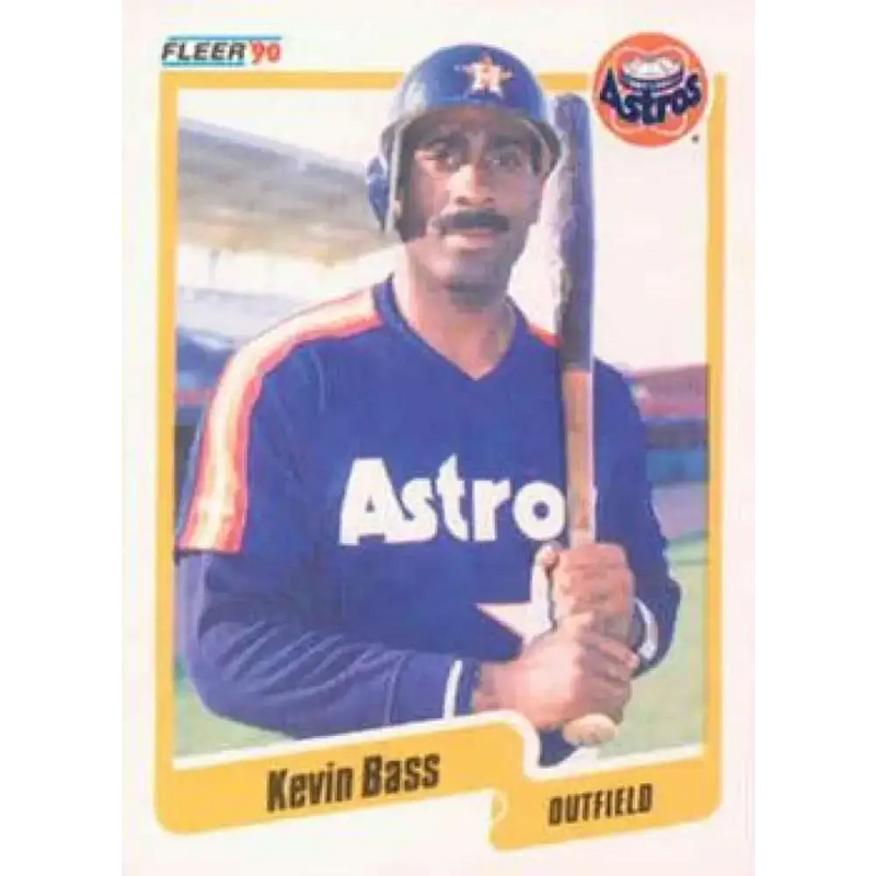 1990 Fleer #223 Kevin Bass NM-MT Houston Astros Baseball Card - Baseball Card Single