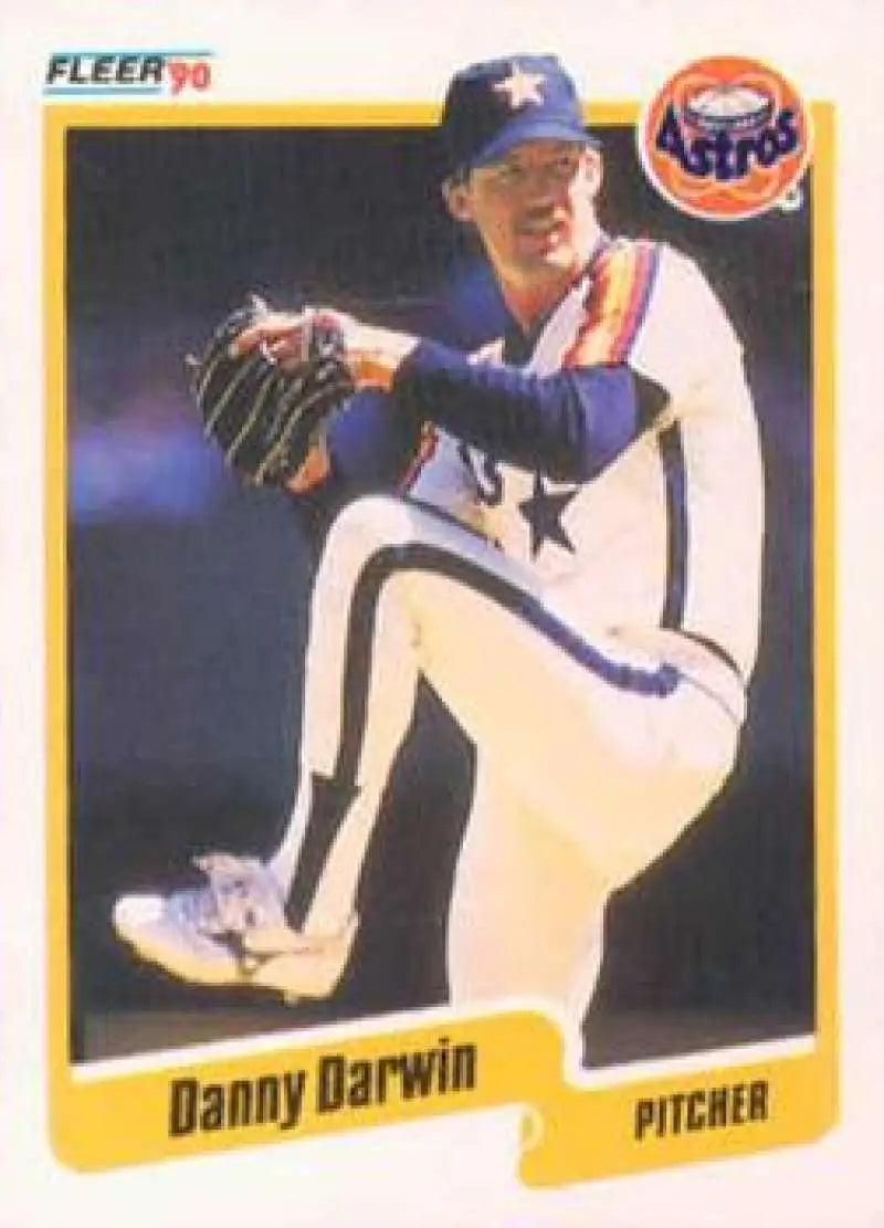 1990 Fleer #227 Danny Darwin NM-MT Houston Astros Baseball Card - Baseball Card Single