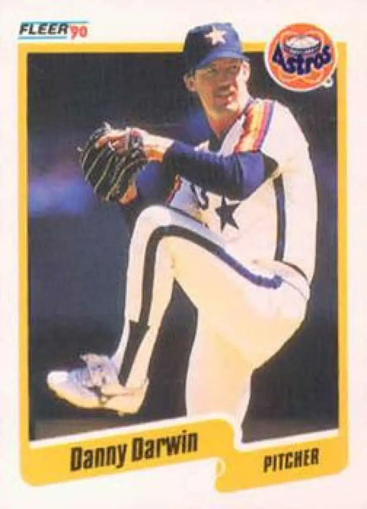 1990 Fleer #227 Danny Darwin NM-MT Houston Astros Baseball Card - Baseball Card Single