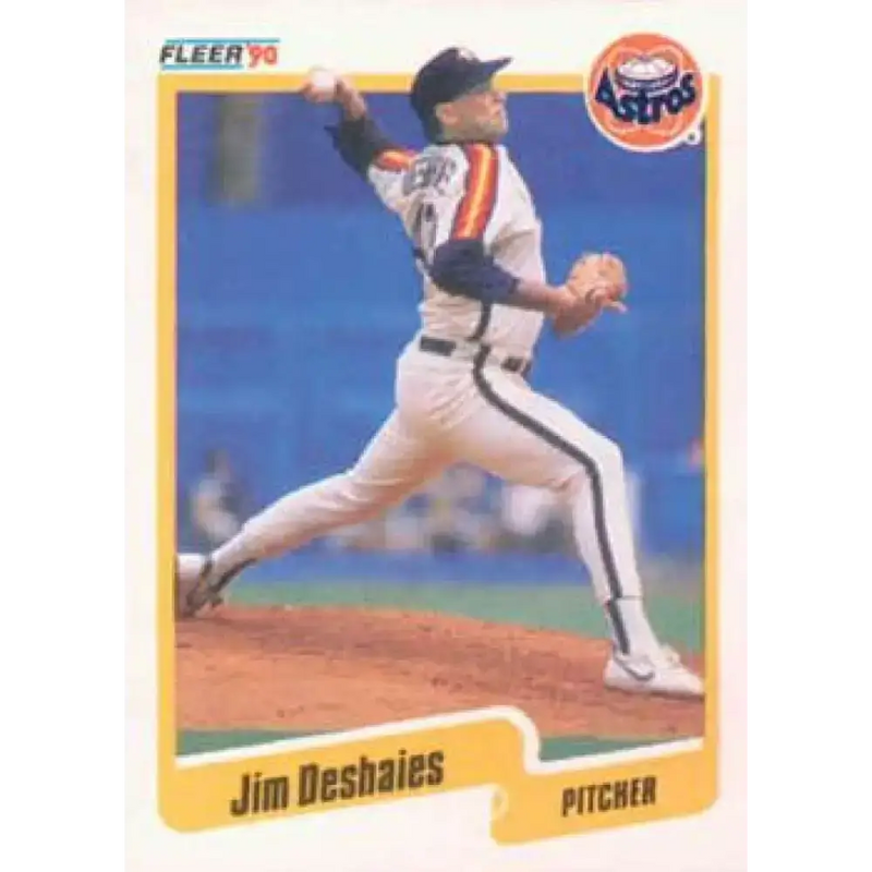 1990 Fleer #229 Jim Deshaies NM-MT Houston Astros Baseball Card - Baseball Card Single
