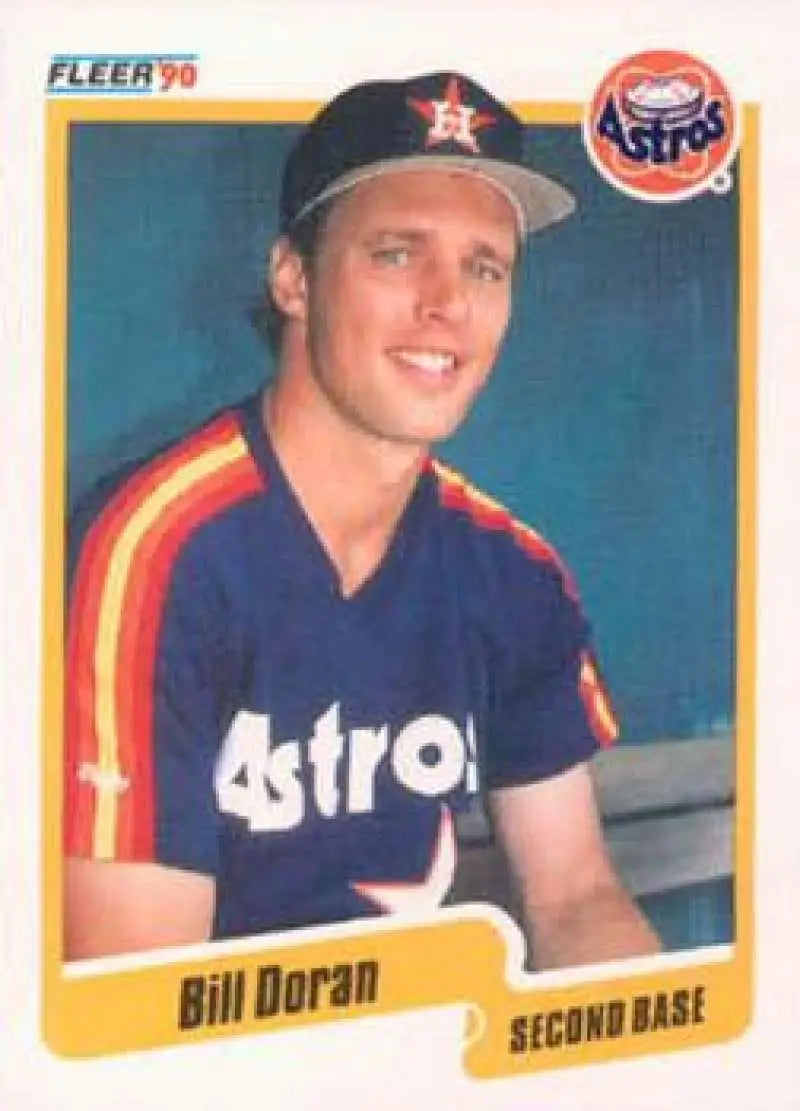 1990 Fleer #230 Bill Doran NM-MT Houston Astros Baseball Card - Baseball Card Single