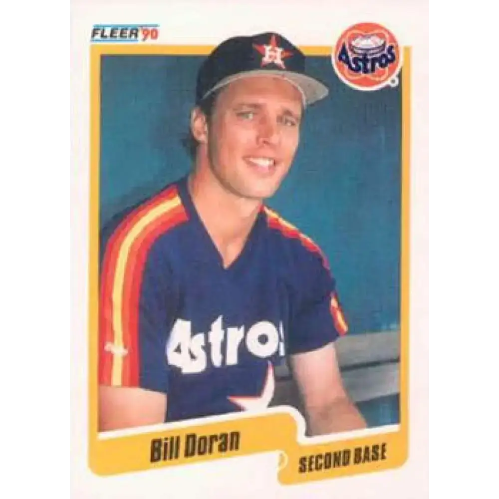 1990 Fleer #230 Bill Doran NM-MT Houston Astros Baseball Card - Baseball Card Single
