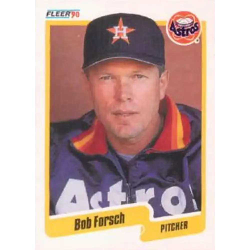 1990 Fleer #231 Bob Forsch NM-MT Houston Astros Baseball Card - Baseball Card Single