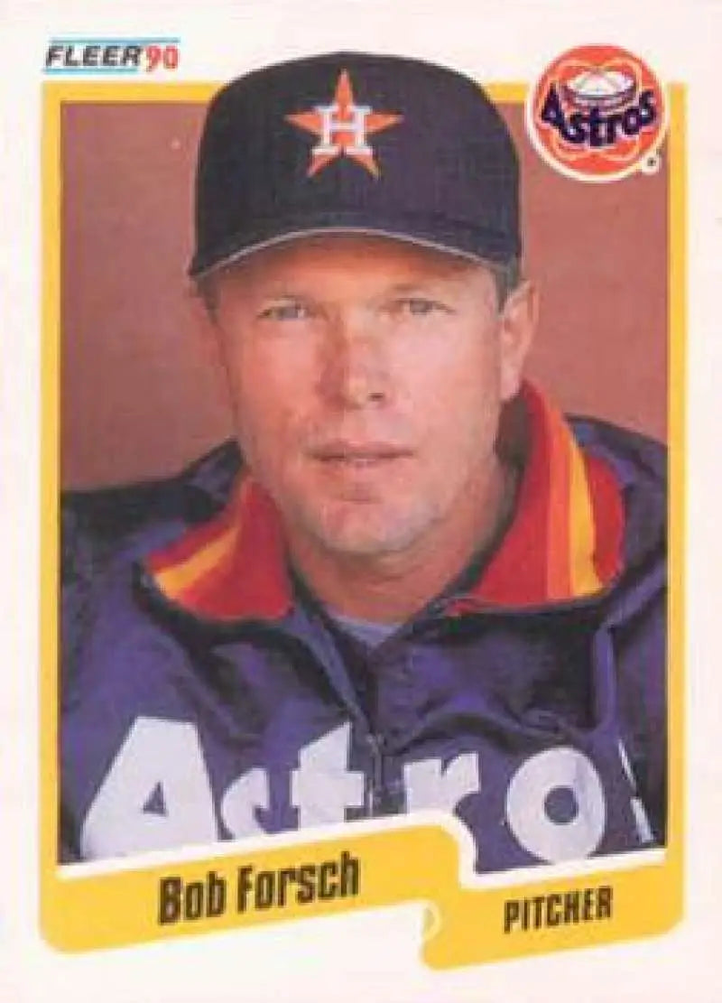 1990 Fleer #231 Bob Forsch NM-MT Houston Astros Baseball Card - Baseball Card Single