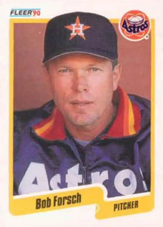 1990 Fleer #231 Bob Forsch NM-MT Houston Astros Baseball Card - Baseball Card Single