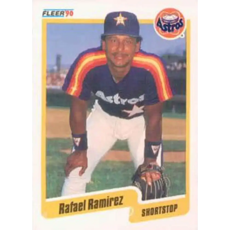 1990 Fleer #234 Rafael Ramirez NM-MT Houston Astros Baseball Card - Baseball Card Single