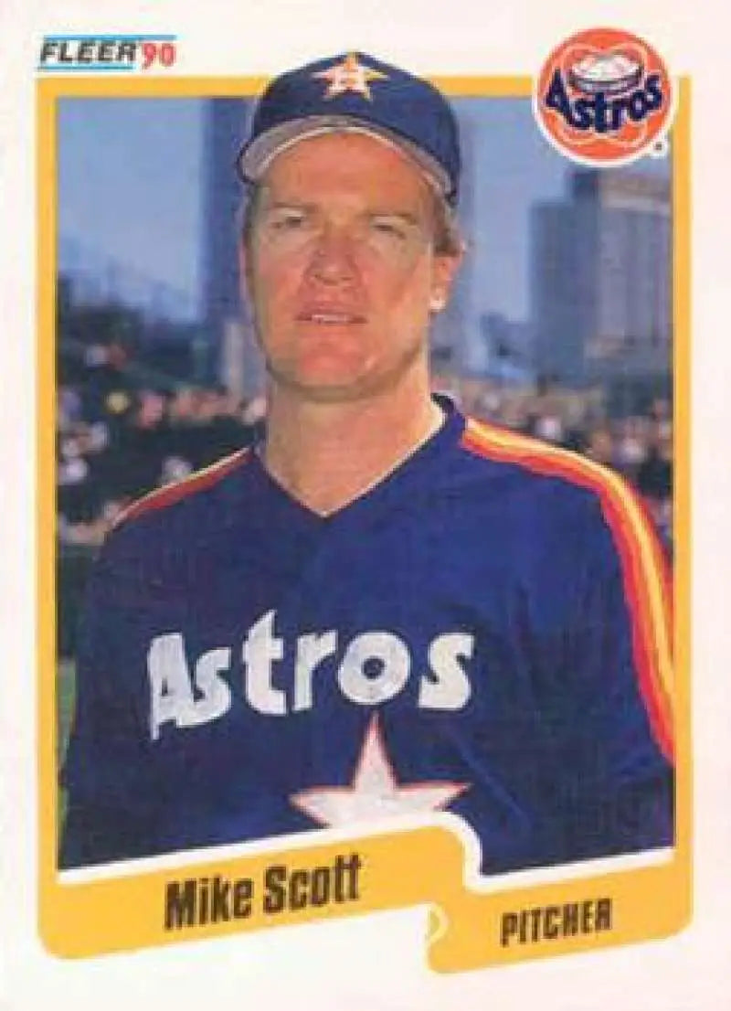1990 Fleer #237 Mike Scott NM-MT Houston Astros Baseball Card - Baseball Card Single