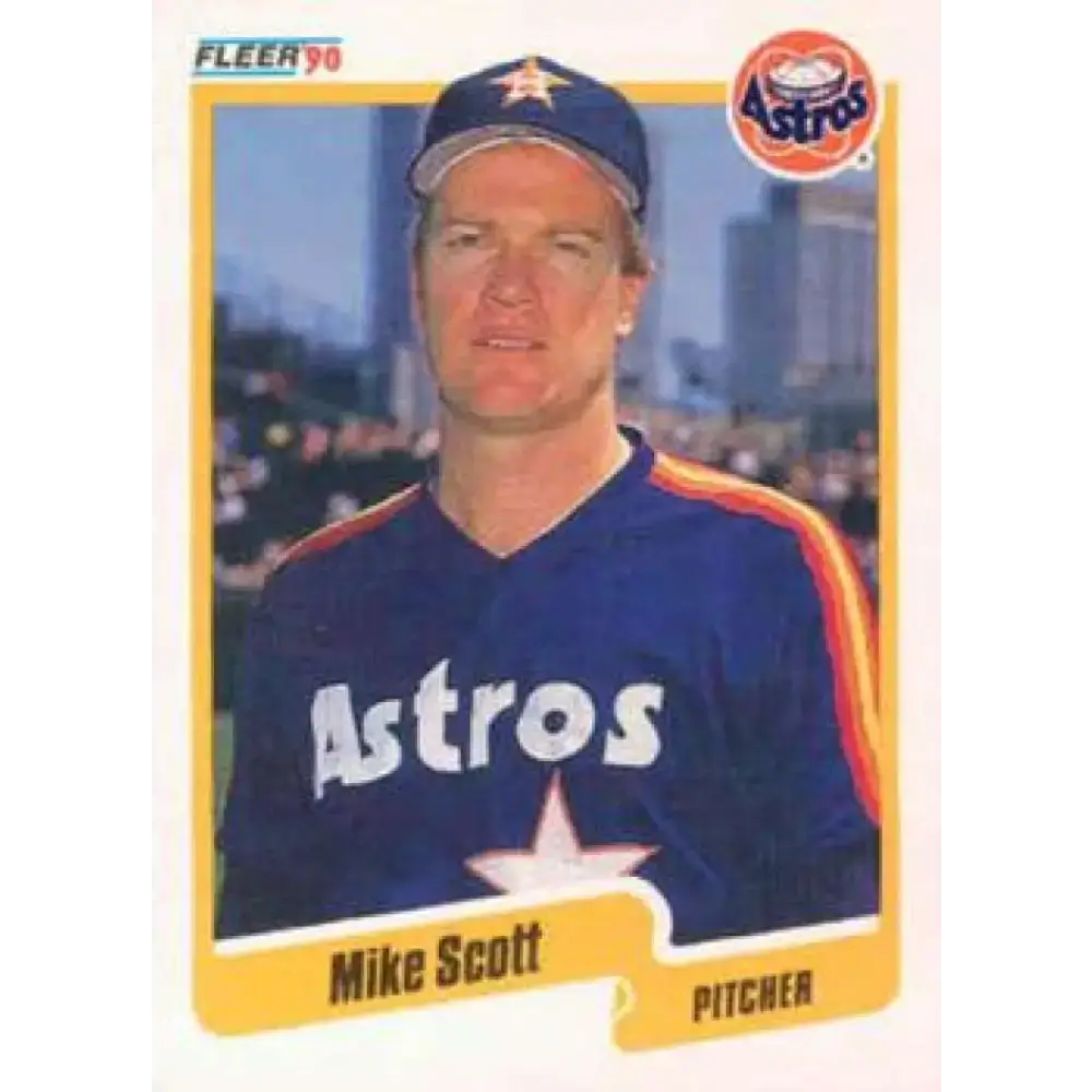 1990 Fleer #237 Mike Scott NM-MT Houston Astros Baseball Card - Baseball Card Single