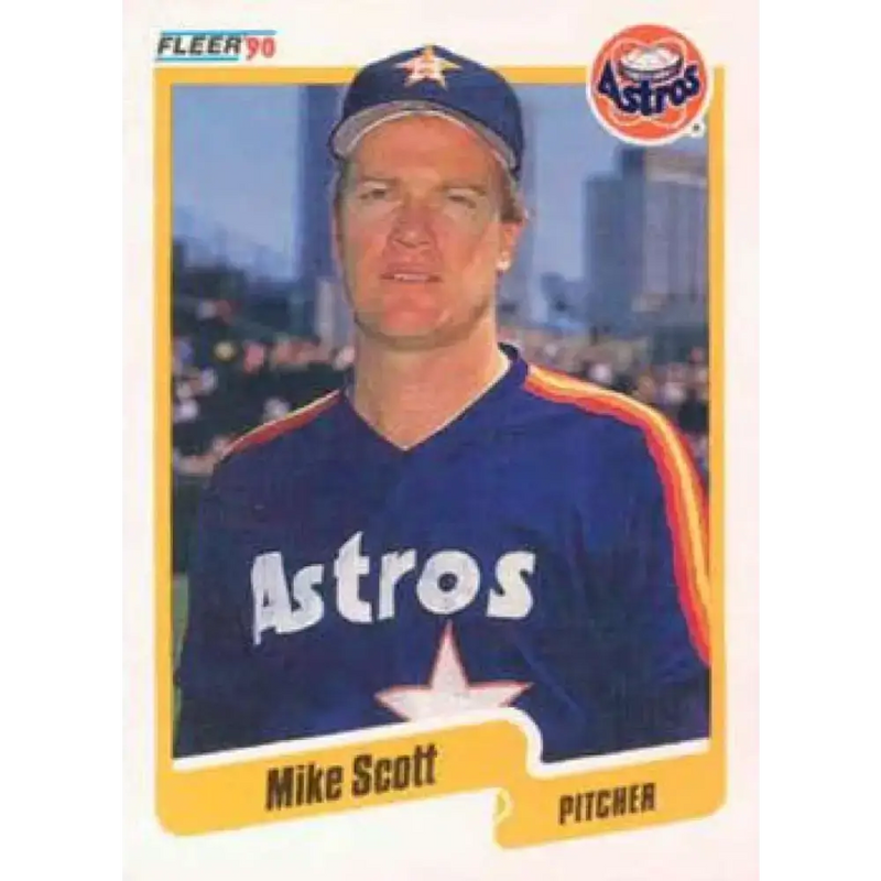 1990 Fleer #237 Mike Scott NM-MT Houston Astros Baseball Card - Baseball Card Single