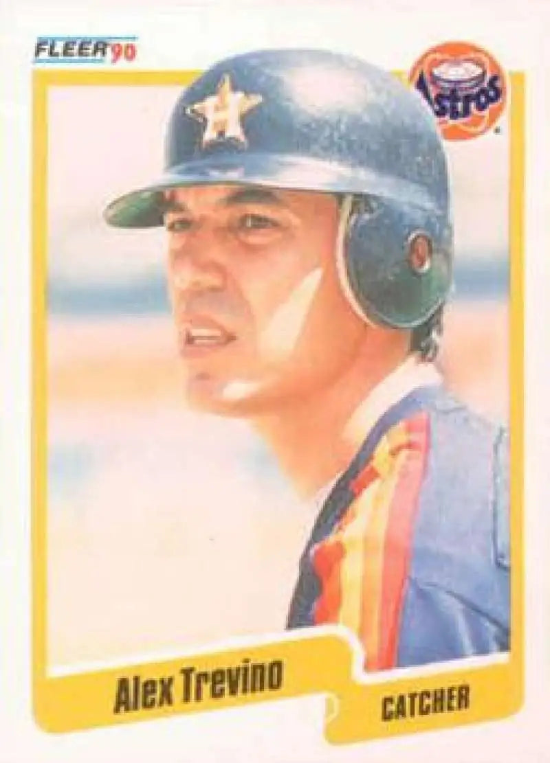 1990 Fleer #239 Alex Trevino NM-MT Houston Astros Baseball Card - Baseball Card Single