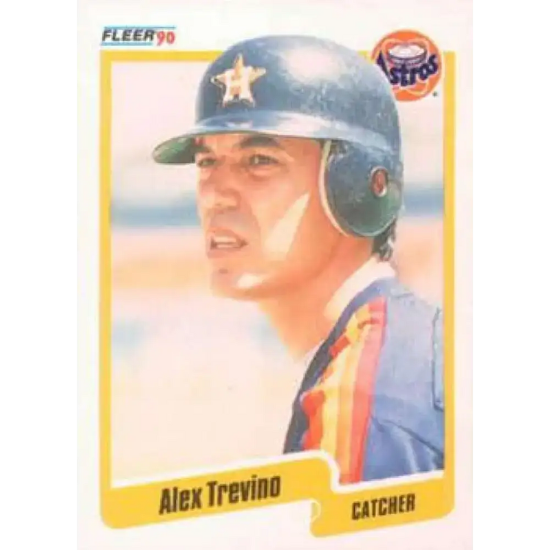 1990 Fleer #239 Alex Trevino NM-MT Houston Astros Baseball Card - Baseball Card Single