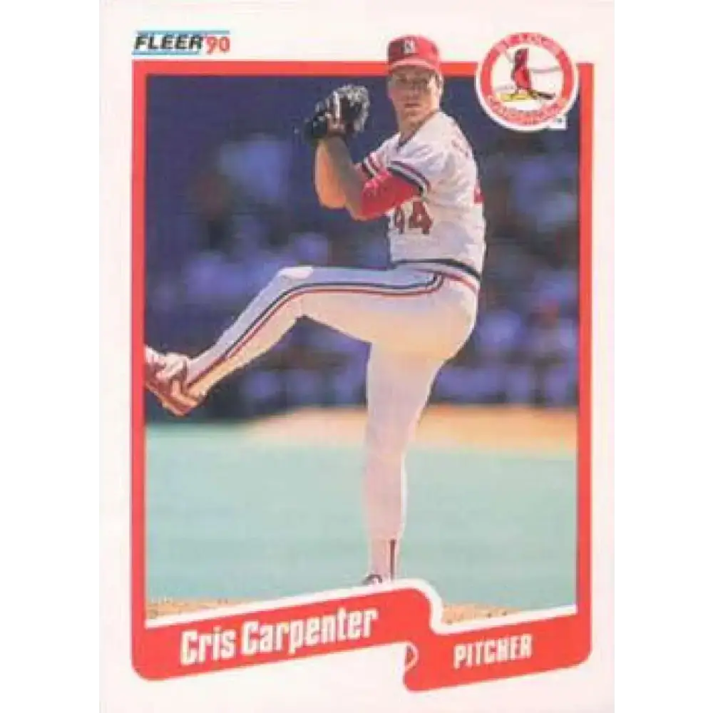 1990 Fleer #243 Cris Carpenter NM-MT St. Louis Cardinals Baseball Card - Baseball Card Single