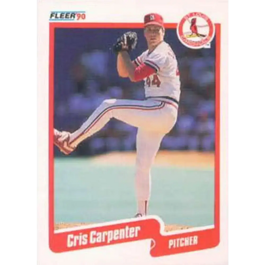 1990 Fleer #243 Cris Carpenter NM-MT St. Louis Cardinals Baseball Card - Baseball Card Single