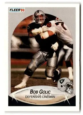 1990 Fleer #254 Bob Golic - Football Card Single