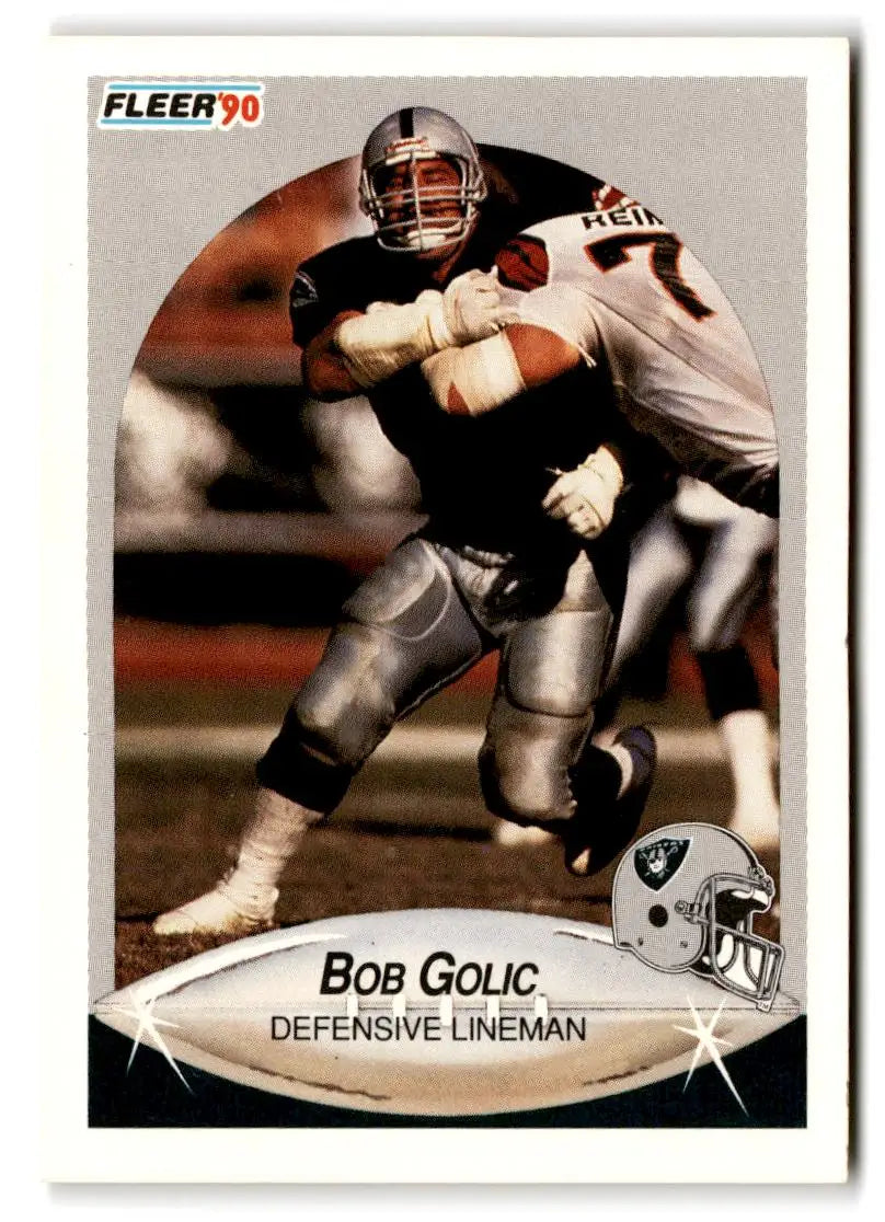 1990 Fleer #254 Bob Golic - Football Card Single