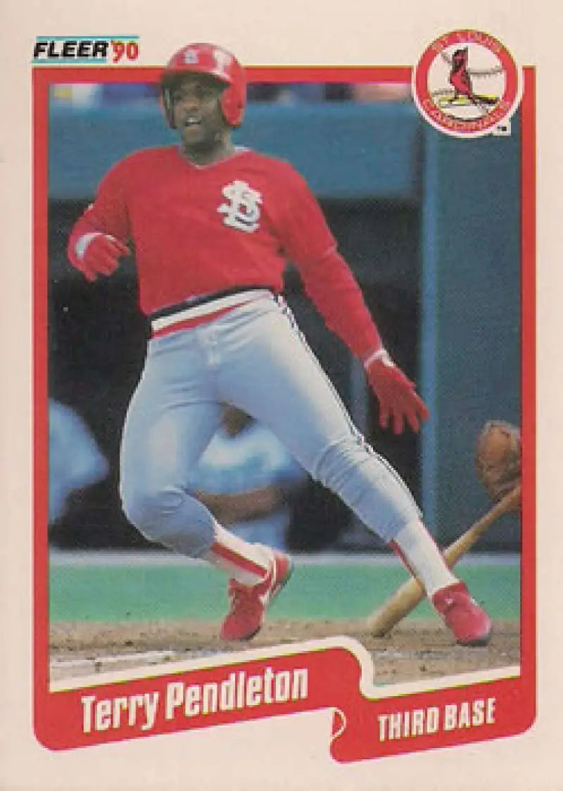 1990 Fleer #257 Terry Pendleton NM-MT St. Louis Cardinals Baseball Card