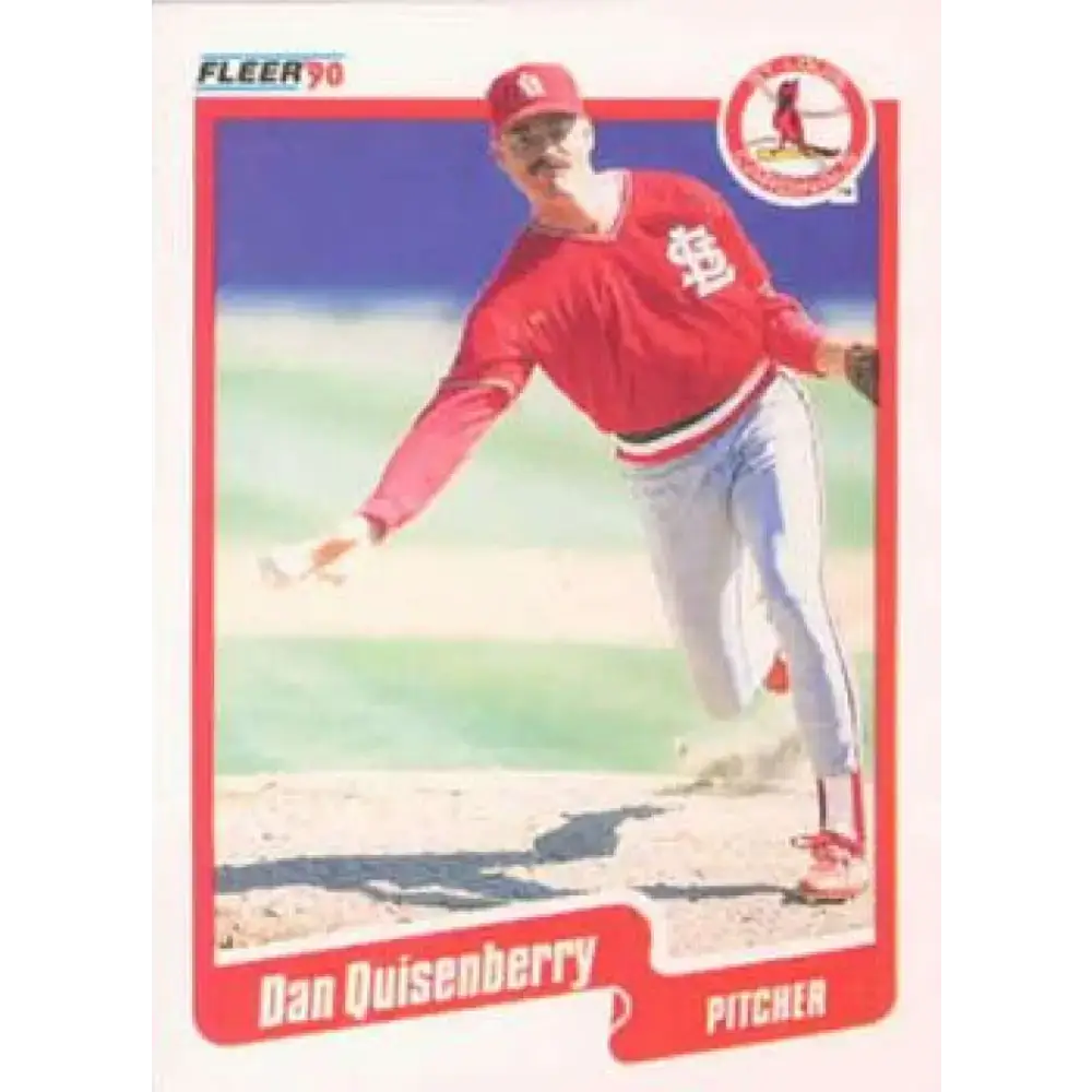 1990 Fleer #259 Dan Quisenberry NM-MT St. Louis Cardinals Baseball Card - Baseball Card Single