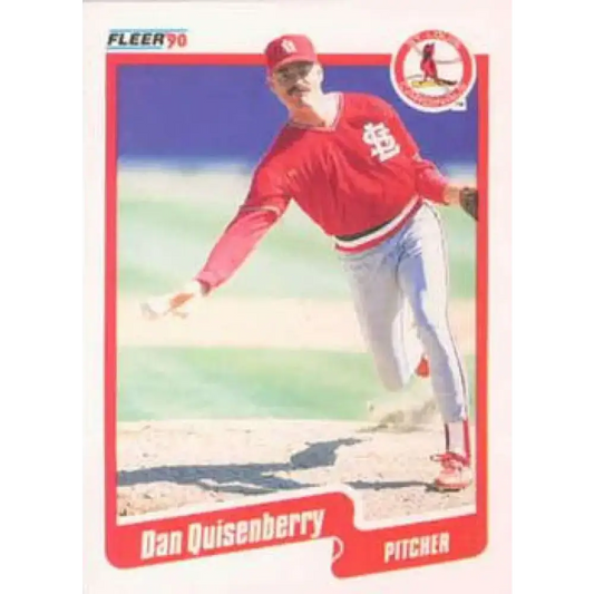 1990 Fleer #259 Dan Quisenberry NM-MT St. Louis Cardinals Baseball Card - Baseball Card Single