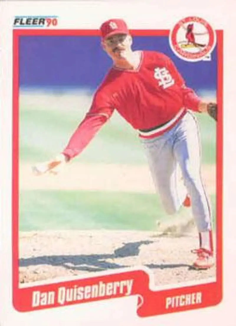 1990 Fleer #259 Dan Quisenberry NM-MT St. Louis Cardinals Baseball Card - Baseball Card Single
